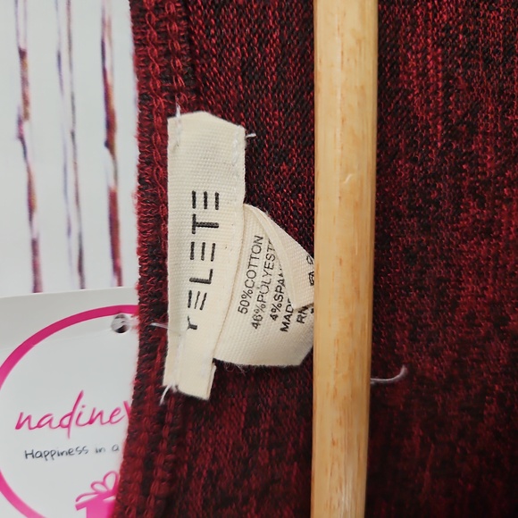 NWT Yelete Burgundy Surprice Wrap Tunic Sweater Size Xl - Picture 13 of 14